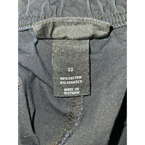 Lane Bryant Shorts Women's 22 Drawstring Stretch Waistband Front & Back Pockets - Picture 5 of 5